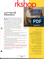 Managing Disasters Workshop