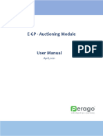 E-GP Training Manual Auctioning V1.0