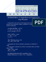 GUEMÁTRIA - Numerologia Da Criação & O Jogo Romano