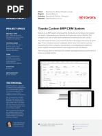 Toyota Custom ERP System Case Study SumatoSoft