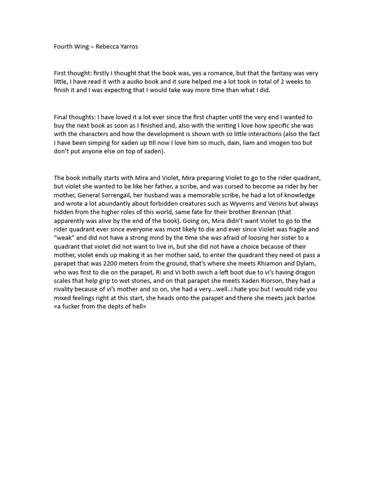 Fourth Wing PDF