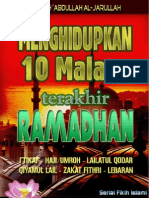 Menghidupkan 10 Malam Terakhir Ramadhan