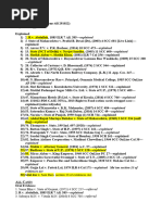 Evidence - Case List