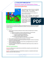 El Calentamiento en Educación Física