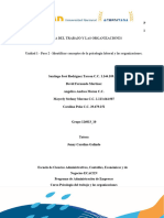 Unidad 1 - Paso 2 - Identificar Conceptos de La Psicologí - A Laboral y Las Organizaciones