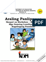 Araling Panlipunan: Ikaapat Na Markahan - Modyul 5: Mga Gawaing Lumilinang Sa Kagalingang Pansibiko