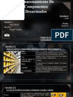 Investigacion Sobre Almacenamiento de Piezas y Componentes