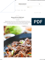 Bulgogi Korean BBQ Beef Recipe