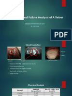 Re-Bending Test Failure Analysis of A Rebar