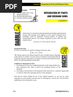 Integration by Parts and Riemann Sums: Lesson 4
