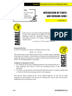 Integration by Parts and Riemann Sums: Lesson 4