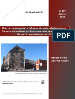 Libertad de Expresión e Información en La Relación Laboral: Garantía de Los Derechos Fundamentales. A Propósito de La STC de 25 de Noviembre de 2019