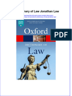 A Dictionary of Law Jonathan Law Download 2024 Full Chapter