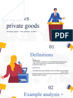 Public Vs Private Goods