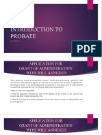 LECTURE 3 - Introduction To Probate and Duties of Executors