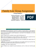 Family Law Group Assignment - Mrs. Smith - Face To Face