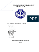 TEKNIK PENULISAN DAFTAR PUSTAKA DALAM NOTASI ILMIAH Kelompokk 4