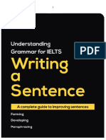 IELTS Writing A Sentence