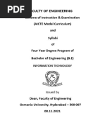 Syllabus Be It III and IV Sem