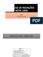 ANÃ - LISE DE REDAÃ - Ã - ES NOTA 1000 - Abril 2024 PDF