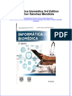 Informatica Biomedica 3Rd Edition Melchor Sanchez Mendiola download 2024 full chapter