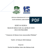 Kertas Kerja Majlis Khatam Al-Quran