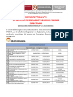 Convocatoria 9 Encargatura de Plazas Directivas 2da Etapa 1