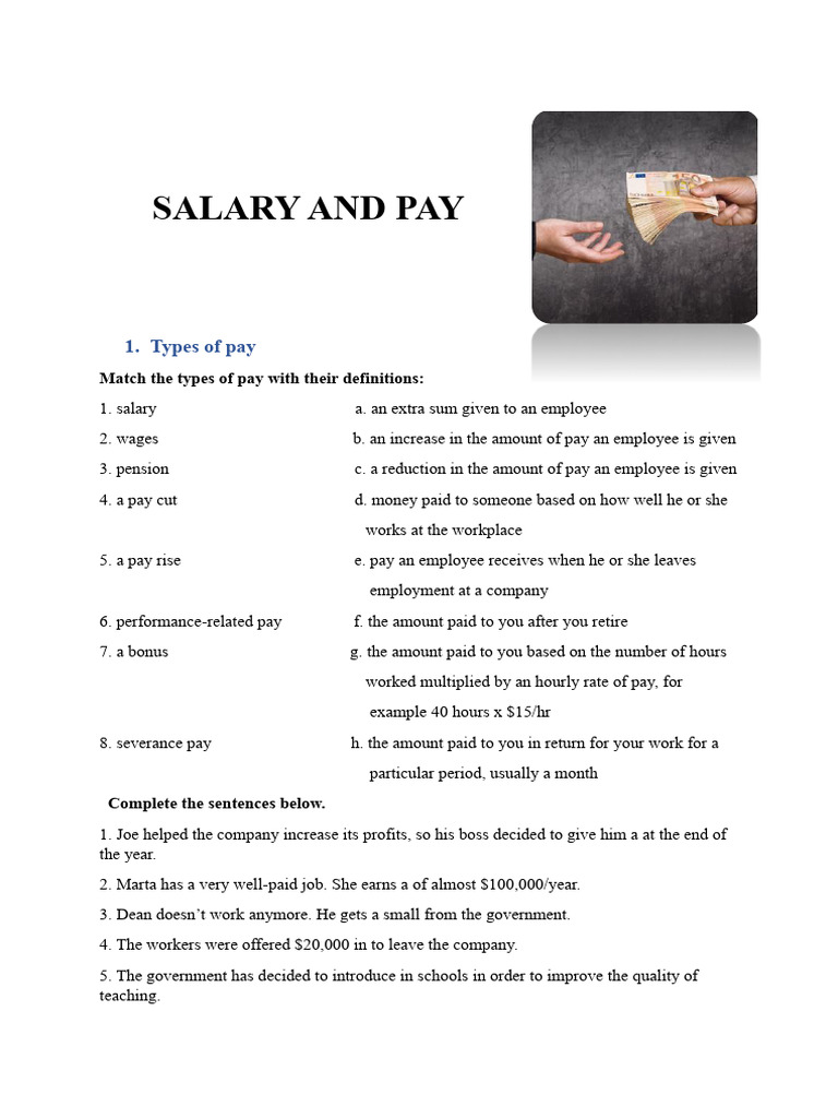 2 Salary And Pay Pdf Employment Wage