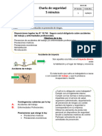 SSO-R-26 Charlas de Seguridad Uso de Guantes