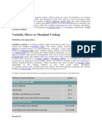 Cost Volume Profit Analysis