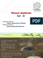 Phenol Synthesis Part II