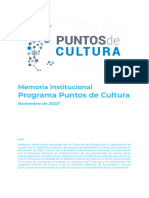 Memoria Institucional de Puntos de Cultura 11 2022 Dpysg