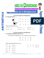 Propiedades de La Multiplicacion para Segundo de Primaria