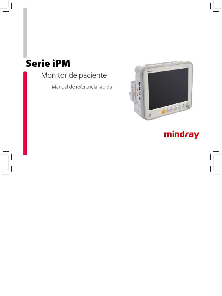 Manual Rápido Monitor Mindray iPM | PDF | Cambiar | Contraseña