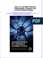 Aeroacoustics of Low Mach Number Flows Fundamentals Analysis and Measurement Stewart Glegg Download 2024 Full Chapter