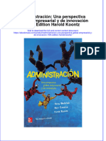 Administracion Una Perspectiva Global Empresarial Y de Innovacion 15Th Edition Harold Koontz Download 2024 Full Chapter