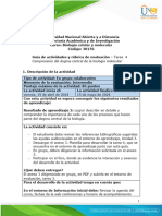 Guia de actividades y Rúbrica de evaluación - Unidad 3 - Tarea 4- Comprensión del dogma central de la biología molecular