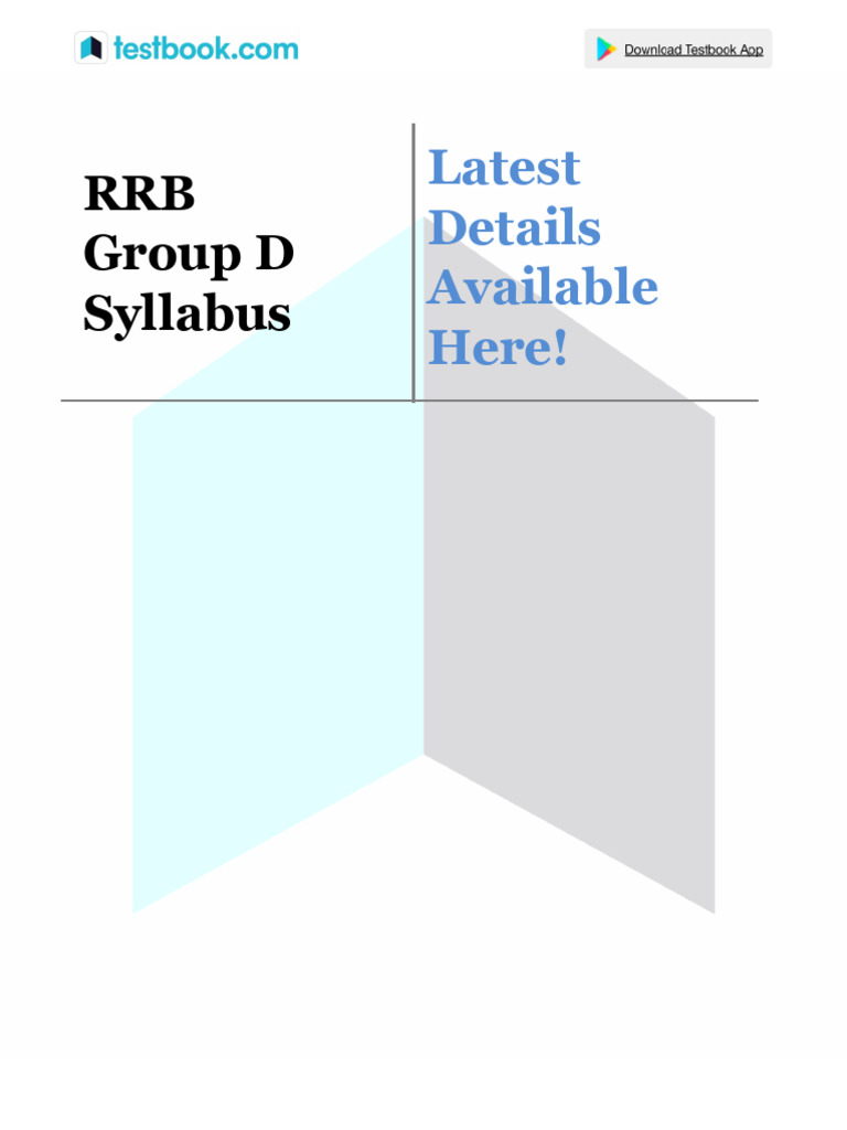 RRB Group D Syllabus - Docx 9f92dafc | PDF | Science | Equations