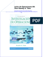 Investigacion de Operaciones 9Th Edition Hamdy A Taha Download 2024 Full Chapter