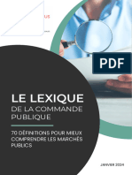 Vecteur Plus - Lexique Des Marchés Publics 70 Termes Incontournables - 2024