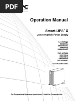 Operation Manual: Smart-UPS X