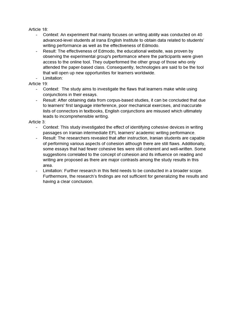 Impact of Edmodo on Writing Skills | PDF