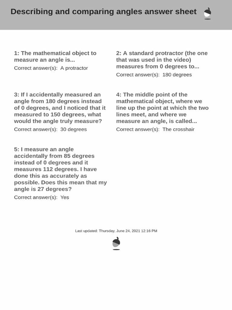 Measuring and drawing angles cnk38d intro quiz answers pdf