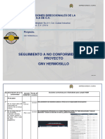 Reporte No Conformidades Proyecto GNV Chalco Rev2