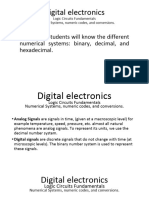 1 Numerical Systems Digital Electronics.