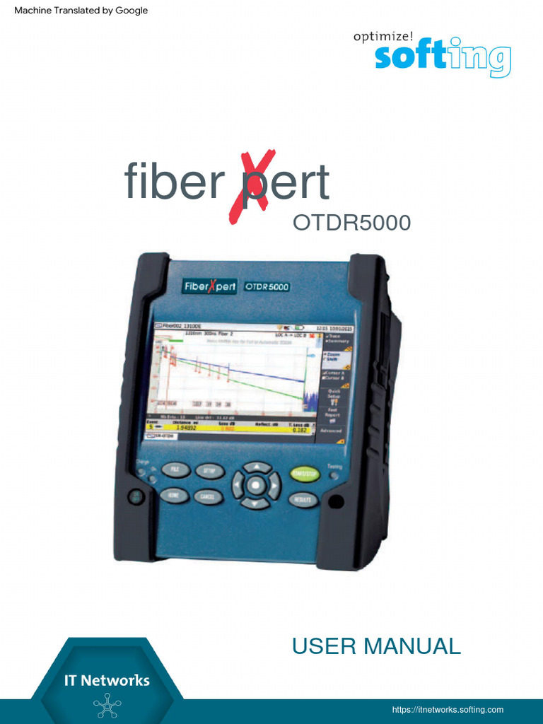 FiberXpert OTDR 5000 IT U EN 160324 100 L PDF Usb Computer File