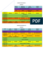 HORARIOS