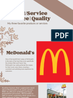 ProductService of Choice Quality