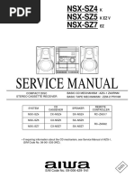 Aiwa NSX SZ4 SZ5 SZ7 Service Manual