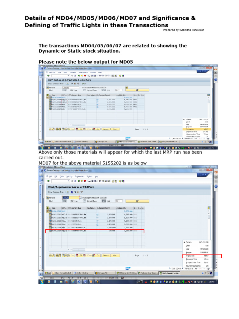 MD04 to MD07: Traffic Light Definitions | PDF | Traffic Light